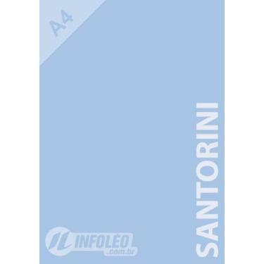 Imagem de Papel Color Plus A4 180 gramas Santorini (Azul Bebê), 10 Folhas