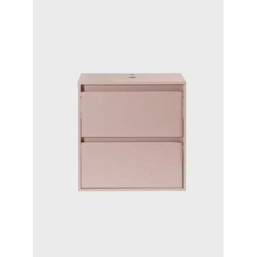Imagem de Gabinete para Banheiro 60cm Mdf Branco Dubai - On Móveis, Rosa