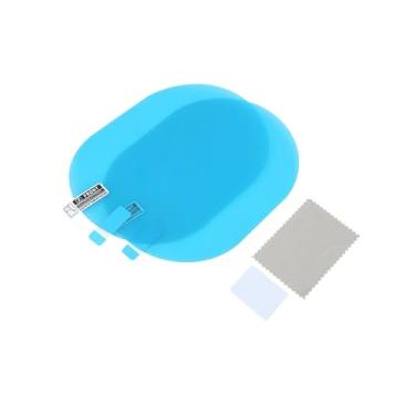 Imagem de Hihaha 2 peças espelho retrovisor oval carro nano filme anti chuva impermeável janela lateral adesivo protetor transparente 145 x 100 mm material durável