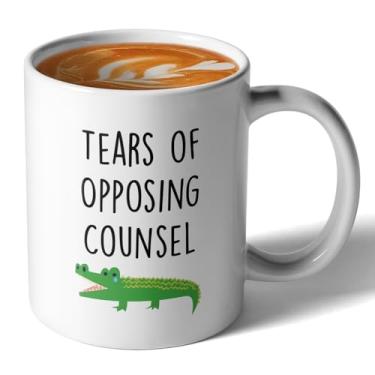 Imagem de Jxubeuro, Tears of Opposing Counsel, caneca de café engraçada advogado, caneca de café de cerâmica/xícara de chá, caneca de faculdade de direito, presente para advogados, estudantes de direito