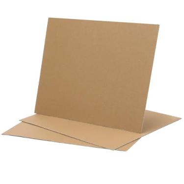 Imagem de KINJOEK 100 Folhas De Papelão Ondulado, 28 X 35 Cm Espessura, Almofadas Inserção Embalagem Amarelas Para Embalagem, Envio Por Correio, Artesanato Faça Você Mesmo