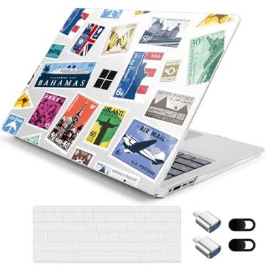 Imagem de Loyrina Capa rígida para laptop Microsoft Surface Copilot+ PC 2024 (7ª Ed), design floral leve e moderno, capa transparente para laptop, com capa de teclado TPU e adaptadores OTG, carimbo