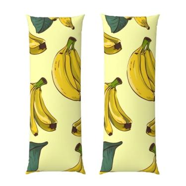 Imagem de Capa de travesseiro de corpo banana ultra macia com zíper oculto capa de travesseiro longa capa de travesseiro respirável 50,8 cm x 137,2 cm capa de almofada decorativa para sofá de quarto