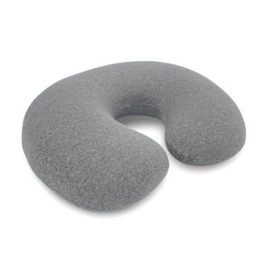 Imagem de Almofada de Amamentação Ergonômica com Capa Removível e Lavável – Conforto para Mamãe e Bebê (Cinza Mescla)