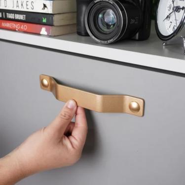 Imagem de Puxador Nord 160mm Dourado Matte Zen Design