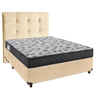 Imagem de Kit Cama Box + Cabeceira + Colchão Casal D33 - Iso100 - Ortobom