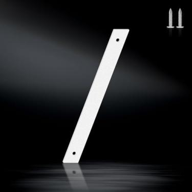 Imagem de Letras brancas à prova de ferrugem de 15 cm, números de endereço de metal resistente para casa, números 0-9 à prova de intempéries e letras de metal A-Z ao ar livre para porta, portão, caixa de