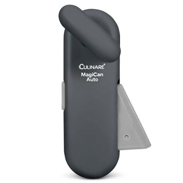 Imagem de Culinare MagiCan Abridor de lata automático, cinza, plástico/aço inoxidável, abridor de lata manual operado com uma mão com grampo