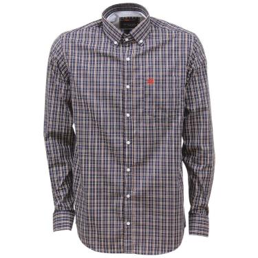 Imagem de Camisa Xadrez Masculina Azul Marinho Manga Longa TXC 38272