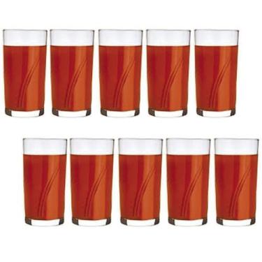 Imagem de Copo Vidro 300ml Brisa Suco Agua Glamour Luxo Nadir - 10 Un - NADIR FI