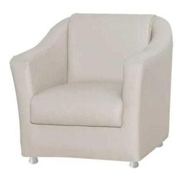 Imagem de Poltrona para sala e quarto Tilla - Courano Bege - In-9 Decor
