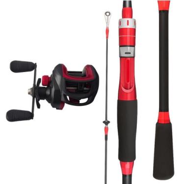 Imagem de Carretilha Anti Cabeleira 19 Rolamentos E Vara Carbono 1,80m - LORBEN