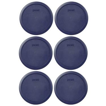 Imagem de PYREX Capa de plástico azul serve para 6 e 7 xícaras de pratos redondos, 6