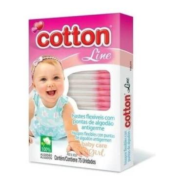 Imagem de Cotonete Haste Flexivel Cotton Line Baby 75 Unidades - Geral
