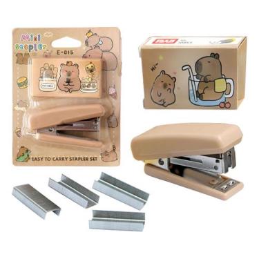 Imagem de Mini Grampeador Capivara Fofinha Easy To Carry - lider papelaria