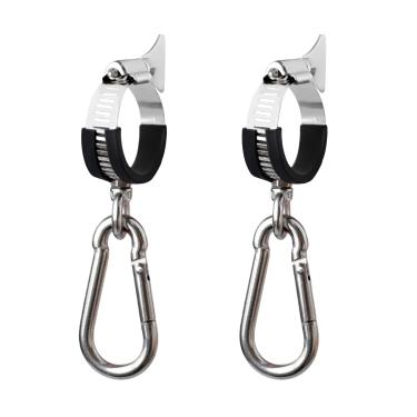 Imagem de HhdvdyWgd Kit de clipe de mastro de bandeira de 2 peças - Clipes de bandeira ajustáveis de aço inoxidável para bandeira de barco, suporte de bandeira de caminhão, trailer e mastro de bandeira de