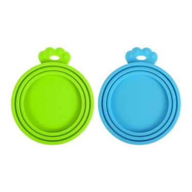 Imagem de Tampas para latas para animais de estimação PetBonus Silicone, tamanho