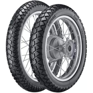 Imagem de Par Pneu Falcon 400 Xt 600 90/90-21 + 120/90-17 Tr300 Vipal