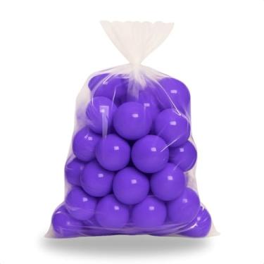 Imagem de Kit Com 25 Unidades De Bolinha Para Piscina De Crianças Não Amassam Bolas Divertida Cor Vibrante (Roxo)