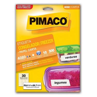 Imagem de Etiqueta inkjet/laser congelador e Freezer 4080 10fls Pimaco