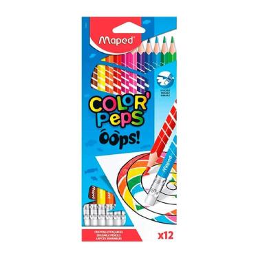 Imagem de Lápis de cor Color`Peps Oops Apagável 12 cores - Maped