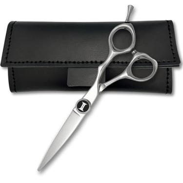 Imagem de Tesoura Flair para cortar cabelo de 15 cm com espada removível e lâminas estilo espada japonesa VG10 - projetada para cortar cabelo molhado ou seco - projetada por Saki Shears (tesoura de corte de 15