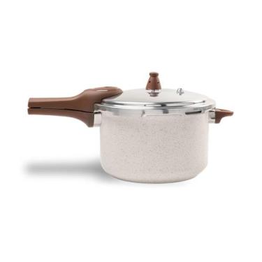 Imagem de Panela de Pressão Brinox Ceramic Life Fundo de Indução Pressure 6,8 Li