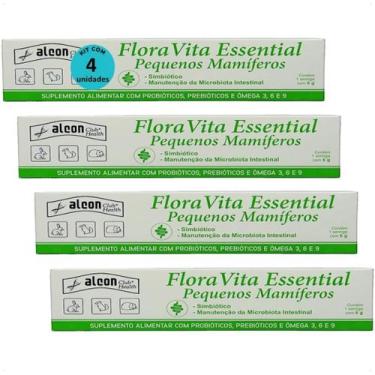 Imagem de Alcon flora vita essential para pequenos mamíferos 6g kit com 4