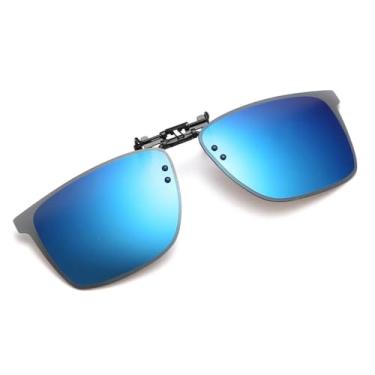 Imagem de Óculos de visão noturna polarizados com clipe e proteção UV para ciclismo, direção e equitação, óculos de sol para homens e mulheres, 4,13,9 * 4,4 cm