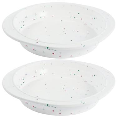 Imagem de kaimenhong 2 peças de forma redonda de silicone, molde de cozimento redondo antiaderente com moldura de aço inoxidável reforçada no interior, molde de bolo redondo dobrável, livre de BPA, máquina de