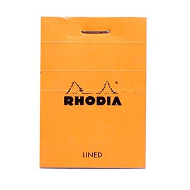 Imagem de Rhodia Bloco grampeado de cabeça, No10 A8, forrado - Laranja