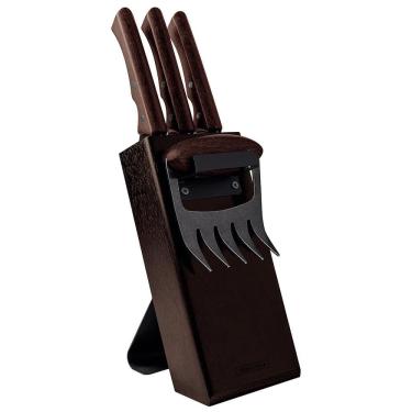 Imagem de Kit para Churrasco em Aço Inox Escurecido com 05 Peças - Tramontina