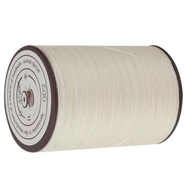 Imagem de RiToEasysports Artesanato -Strick -Fio de Cera Craft Forte 0,45 Mm Costura para Sapatos e Bolsas de Couro, 160 M/roll (002m branco)