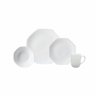 Imagem de Serviço de 16 peças com Bowl e Caneca em Porcelana, Modelo Orion, Octogonal, Porcelana Schmidt