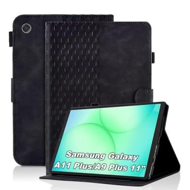 Imagem de Varohix Capa para Samsung Galaxy Tab A11 Plus/A9 Plus 27.9 cm (SM-X210/X216/X218) com proteção de visualização multiângulo, capa magnética de couro PU, suporte ajustável, capa dobrável para cartão