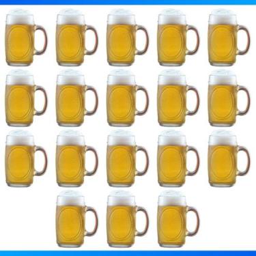 Imagem de Kit Com 18 Canecas De Vidro Chopp Cerveja Bar Restaurante Padaria 350M