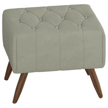 Imagem de Puff Puf Para Sala Pes Madeira Trit Veludo SL 940 Peer