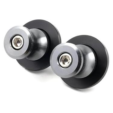 Imagem de BYYINGSUS Acessórios de motocicleta Acessórios de bobinas deslizantes de braço oscilante Parafusos de suporte de 6 mm compatíveis com Y&AMAHA MT09 Tracer MT-09 SP 2017-2024 (1 par de titânio)