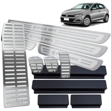 Imagem de Descanso Pedaleiras Soleiras Prata AR Polo MPI 2018 A 2020