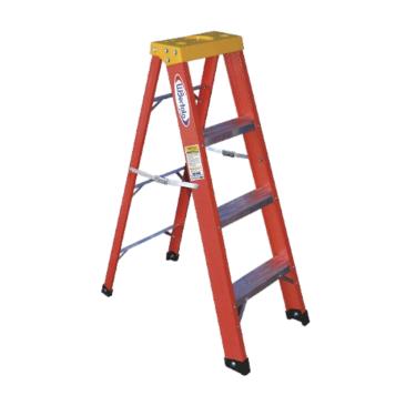 Imagem de Escada Tesoura 1.2m Alumínio Fibra 4 degraus WBertolo TAF 4