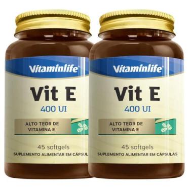 Imagem de Vitamina E 400ui Óleo de Girassol Alto Teor Diversas Quantidades 45 Cá