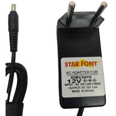 Imagem de Fonte Compatível para Equipamentos Korg KA 310 - DC 12V 1500mA Bivolt 