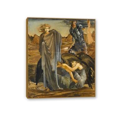 Imagem de SDYJ6GSW Edward Burne Jones Wall Art The Finding of Medusa Poster Famous Paintings Reprodução Romantismo Pictures Decoração de parede Edward Burne Jones Decoração de casa 60 x 50 cm (24 x 20 pol