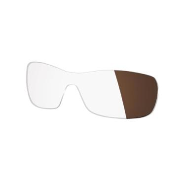 Imagem de Mryok Lentes de reposição UV400 para óculos de sol Oakley Antix OO9077, HD Polarized, proteção UV, resistente a impactos e ajuste perfeito - marrom fotocromático anti luz azul