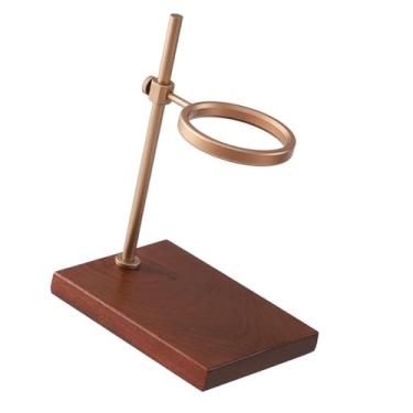 Imagem de Baoblaze Suporte para gotejador de café, gotejador multiuso, reutilizável com base, acessórios, decoração de madeira, suporte portátil para gotejamento de café