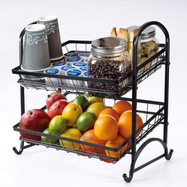 Imagem de Lihou PapaQ Suporte empilhável para exibição de doces, organizador empilhável de doces, prateleira e prateleira multifuncional para salgadinhos | Solução de exibição perfeita para lojas (preto, médio)