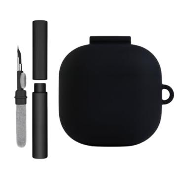 Imagem de Kit Limpador para Fones e Capa Protetora Nerdcase Compatível com Samsung Galaxy Buds FE, Buds Core, Buds 2, Live e Pro, Silicone, Preto