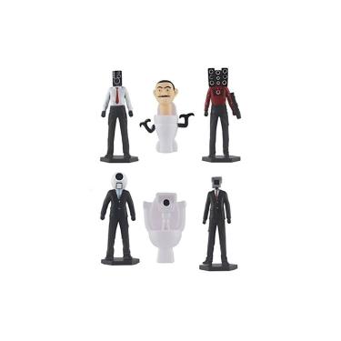 Imagem de Conjunto de bonecos Skibidi Toilet Titan Speakerman 6 peças 9 cm