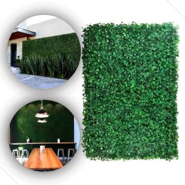 Imagem de 10 Placas Jardim Vertical Buchinho Grama 60x40 Artificial Painel Verde
