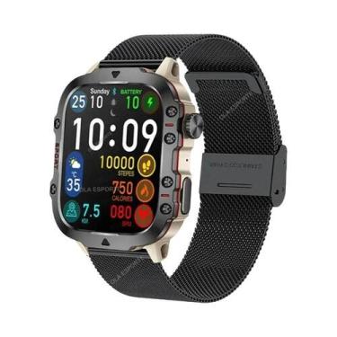 Imagem de Relógio Inteligente Militar Masculino, Monitor De Frequência Cardíaca,